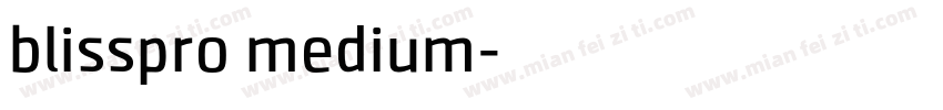 blisspro medium字体转换